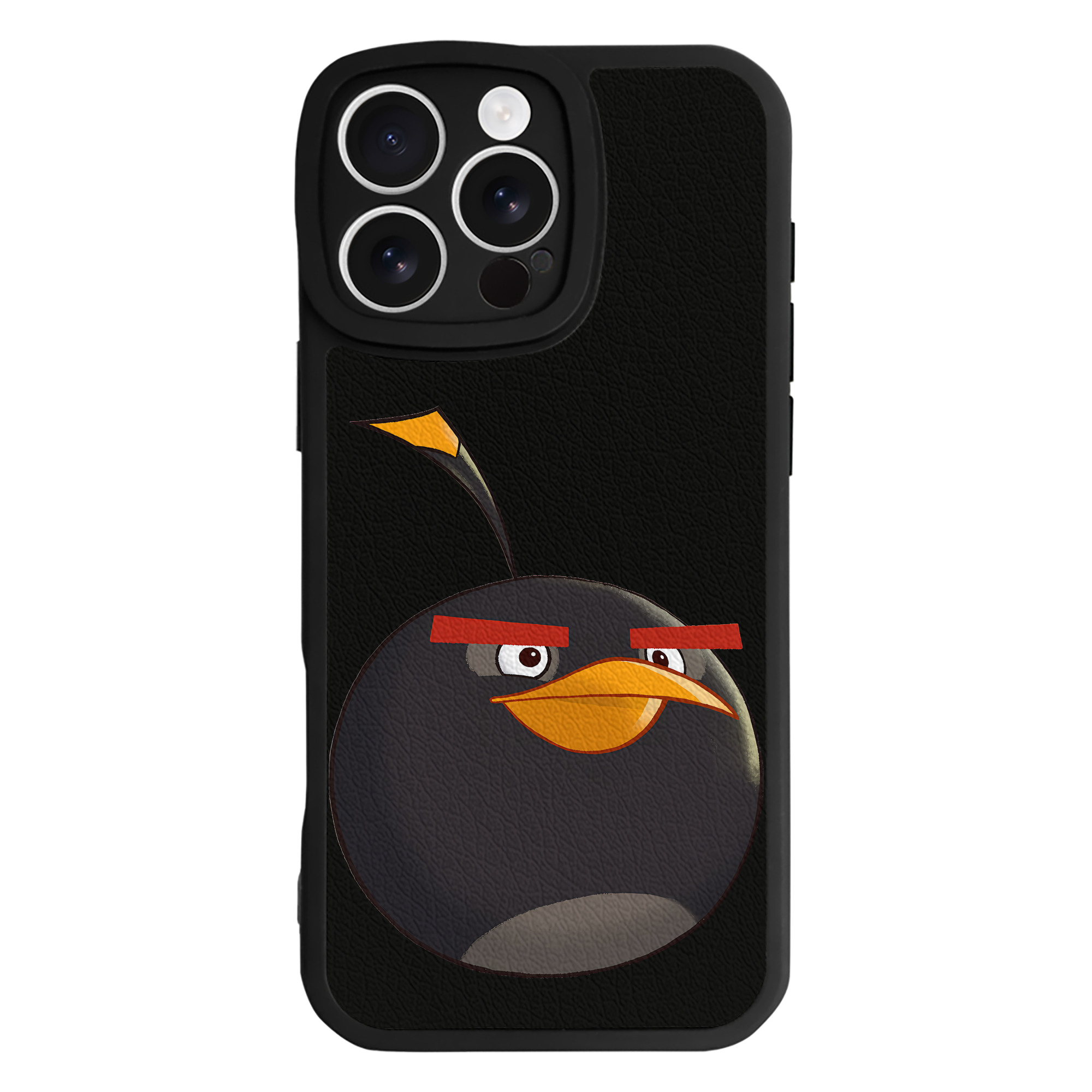 （画像用） Angry Birds アングリーバード 【iPhone 16シリーズ対応】シリコンスマホケース（レザー調） 材質：シリコン